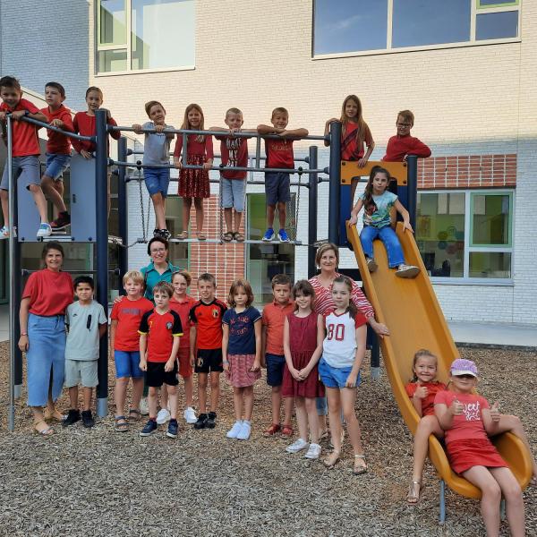 Eerste schooldag.